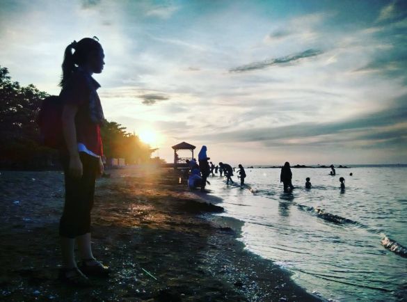 Sunset pantai ujung negoro