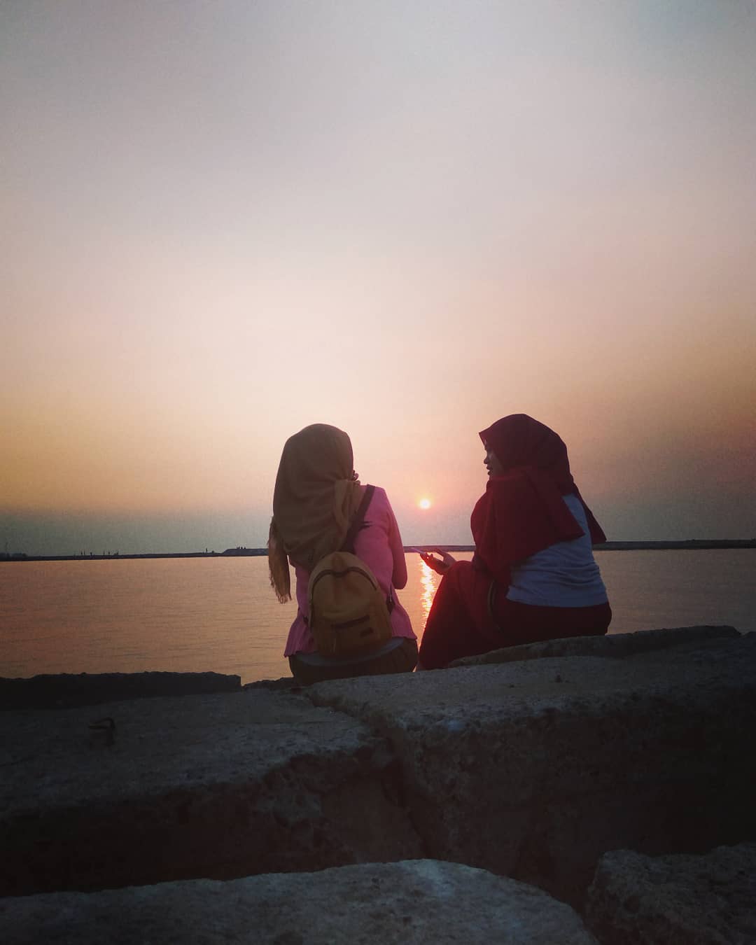 Sunset pantai sendang sikucing